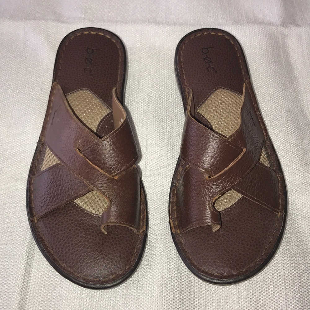 BORN BOC KALBA WOMEN'S BROWN SLIDES SANDAL